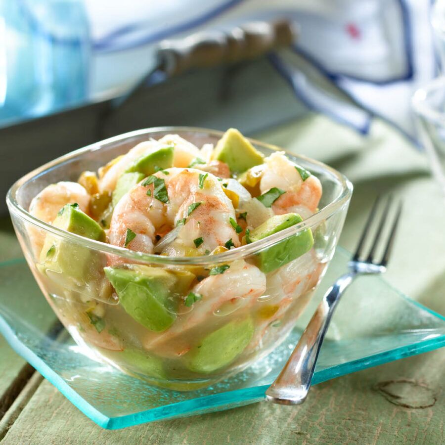 Ceviche De Camarones Con Aguacate
